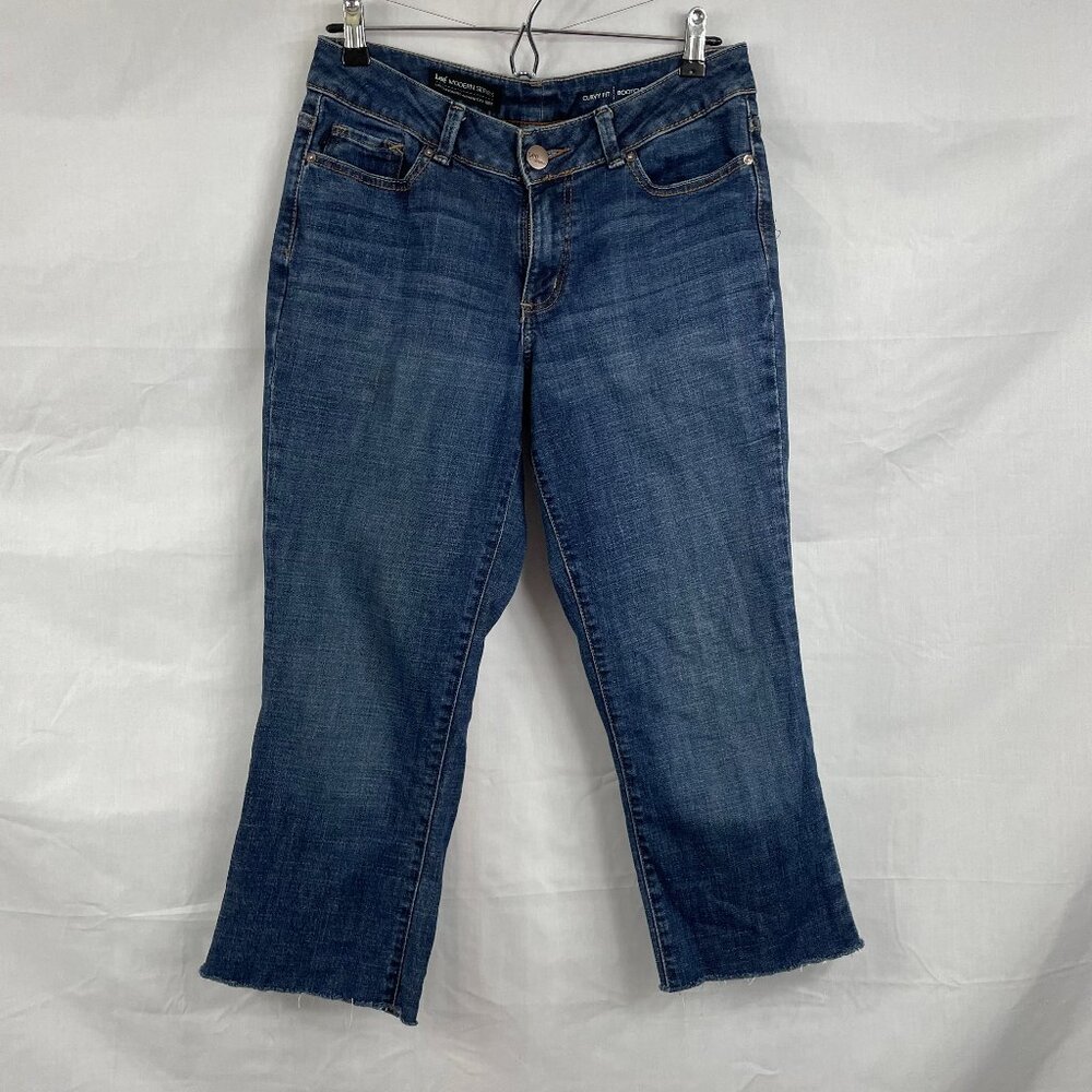 Lee Modern Series Curvy Fit Bootcut Capri Jeans Size 8